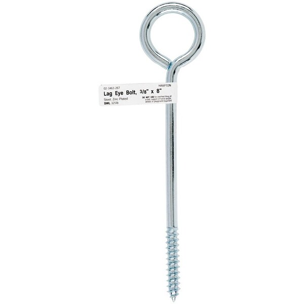 Hampton Eye Bolt 3/8", Steel, Zinc Plated 02-3463-267 - main